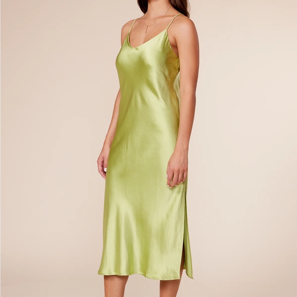 COLETTE SLIP DRESS- LIME